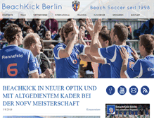 Tablet Screenshot of beachkick.de